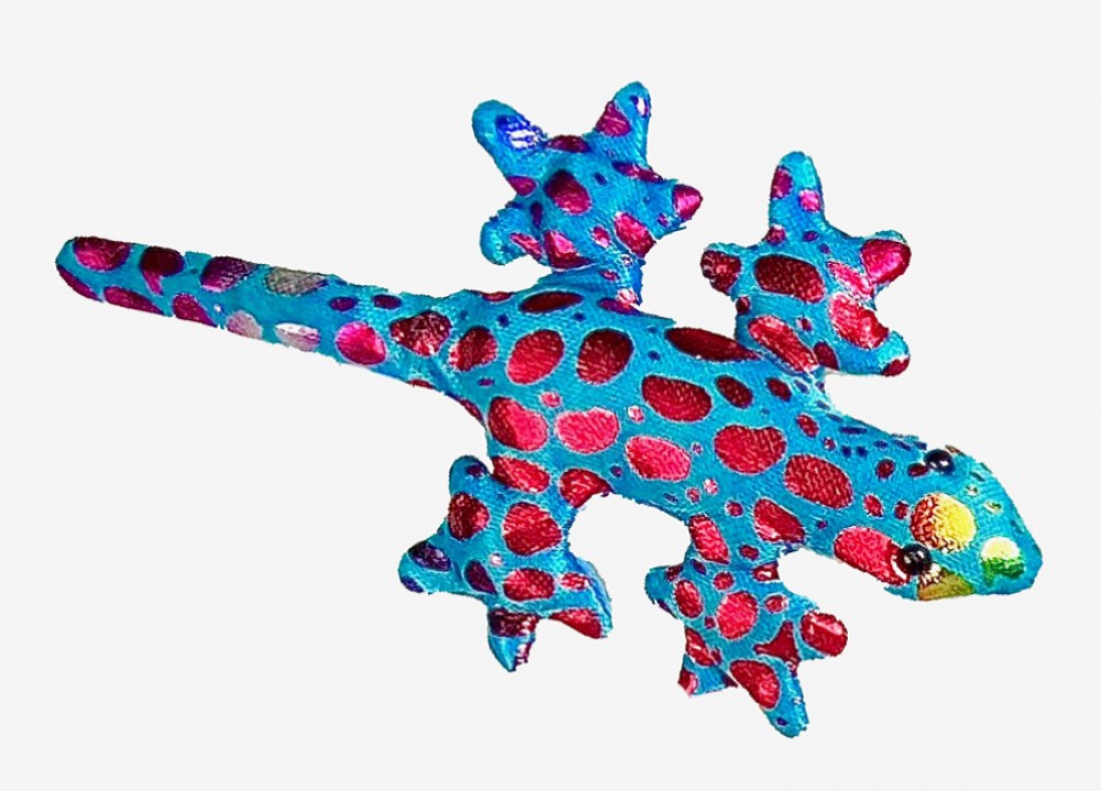 Gecko metallic, Größe: S - ca. 10 cm, diverse Farben